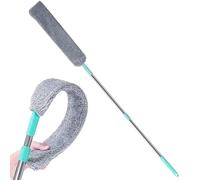 Nettoyeur de poussière - Brosse à poussière sous le réfrigérateur | Brosse multifonction rétractable en microfibre | Plumeau de nettoyage pliable pour lit, meubles hauts plafonds