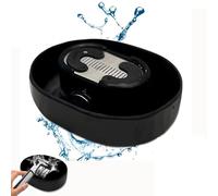 Nettoyeur de rasoir manuel à poussoir, rondelle de lame puissante, nettoie les lames sans électricité nécessaire, nettoie efficacement votre rasoir, dites adieu aux rasoirs bouchés et aux éviers
