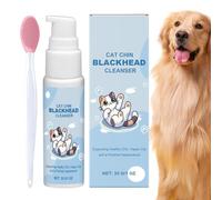 Nettoyeur de santé des cheveux - Nettoyeur de menton en PET avec pinceau, solution de nettoyage en profondeur | Spray doux et efficace pour animaux de compagnie, outil de soin de la peau, aide au