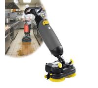 Nettoyeur de Sol Portable à Pousser, Balai à Franges portatif léger, Mini Nettoyeur de Sol de qualité Professionnelle, adapté à la Maison, au Bureau et à la Salle de Bain.(Gray)