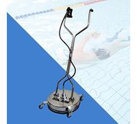 Nettoyeur de sol professionnel en acier inoxydable 50,8 cm pour nettoyeur haute pression Kärcher 4000 PSI pour pavés, allées, terrasses, terrasses et trottoirs, avec 2 adaptateurs