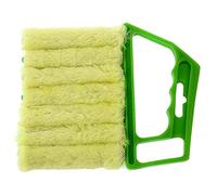 Nettoyeur de Stores, 1Pcs Volets Duster, Brosse pour Store Vénitien à Lamelles, Convient au Nettoyage des Volets, des Climatiseurs Verticaux, des Ventilateurs et des Claviers d'ordinateur (Vert)