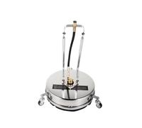 Nettoyeur de surface 40,6 cm 45,7 cm double bras rotatif 4000 PSI 6,35 mm QC en acier inoxydable nettoyeur haute pression Decks Machine de nettoyage (45,7 cm)