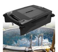 Nettoyeur de surface de piscine robotisé sans fil à énergie solaire pour tous types de piscines - Évitement automatique des obstacles - Double capacité de charge
