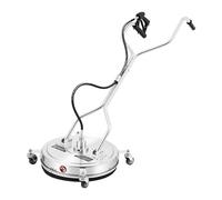 Nettoyeur de surface haute pression 4500 PSI - Nettoyeur de sol puissant pour terrasses et allées - Compatible avec Kärcher et autres nettoyeurs haute pression - Avec 4 roulettes pour un transport