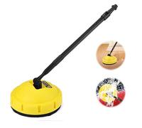Nettoyeur de Surface Haute Pression pour Karcher K1 K2 K3 K4 K5 K7,Brosse Rotative Nettoyeur Haute Pression pour Terrasse,Accessoire de Nettoyage de Terrasse,Brosse Rotative Flexible (Jaune)