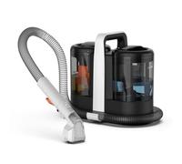 Nettoyeur de tapis 750 W, Shampouineuse Sofa, Aspirateur Nettoyeur de tapis, avec double réservoir, aspiration 15 kpa, nettoyeur portable tapis pour canapé, tapis, tapisserie, voiture (noir 600 W)