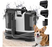 Nettoyeur de tapis portatif 500W 12 kPa Aspirateur nettoyeur à eau Réservoir 1.8L/0.7L Nettoyeur détacheur pour Canapé/Tapis