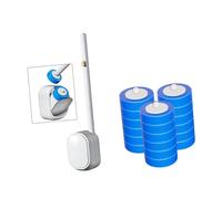 Nettoyeur de toilettes facile à jeter avec tête d'éponge, design à libération rapide pour un entretien facile, petite brosse WC sans perçage