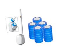 Nettoyeur de toilettes facile à jeter avec tête d'éponge, design à libération rapide pour un entretien facile, petite brosse WC sans perçage