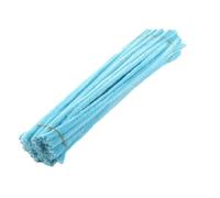 Nettoyeur de tuyaux à tiges Chenille, 100/200/300/400/500 pièces, bandes bâtons en peluche for enfants, jouet artisanal éducatif, fournitures bricolage faites la main Pour DIY(LIGHT BLUE,200 pcs)