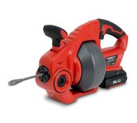 Nettoyeur de tuyaux EBERTH avec spirale de 7 6 m sur batterie 18V