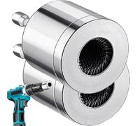 Nettoyeur De Tuyaux En Cuivre Métallique - 1/2 Pièces Brosse De Nettoyage De Tubes De Forage En Métal | 15/22mm Brosse De Nettoyage Pour Tuyaux | Brosses De Nettoyage Pour Perceuse | Outil Nettoyage
