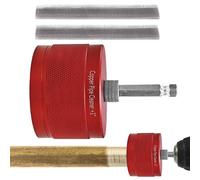 Nettoyeur de tuyaux en cuivre pour perceuse, brosse de nettoyage robuste | 1/2", 3/4", 1" Nettoyeur de tuyaux en cuivre multifonction pour bricolage, sanitaire, industrie, maison, atelier