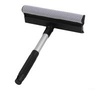 Nettoyeur de vitres de voiture avec poignée extensible, tête en éponge amovible et grattoir en silicone pour le lavage du pare-brise, brosse télescopique jusqu'à 77 cm (A)