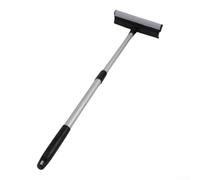 Nettoyeur de vitres de voiture avec poignée extensible, tête éponge amovible et grattoir en silicone pour le lavage du pare-brise, brosse télescopique jusqu'à 77 cm (B)