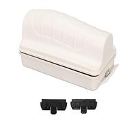 Nettoyeur de vitres magnétique Auto-Flottant, avec Deux tampons de Nettoyage, pour l'élimination des dépôts dans Les Aquariums, Plastique avec Noyau de Terres rares 62x150x80mm (White)