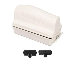 Nettoyeur de vitres magnétique Auto-Flottant, avec Deux tampons de Nettoyage, pour l'élimination des dépôts dans Les Aquariums, Plastique avec Noyau de Terres rares 62x150x80mm (White)