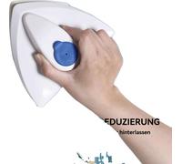 Nettoyeur de vitres magnétique, design double face, compatible avec le verre de 3 à 8 mm, bleu