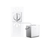 Nettoyeur de vitres robotisé ECOVACS Winbot W2S Omni TruEdge WIN-SLAM 4.0 110 min Station multifonction Blanc/Gris