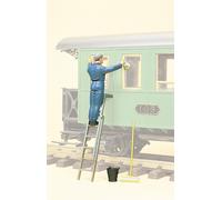 Nettoyeur de wagon - PREISER 45505 - G 1/22.5