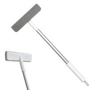 Nettoyeur d'écran de fenêtre - Plumeau ergonomique à long manche, nettoyant en maille pour fenêtre, dépoussiérage facile, poils doux anti-rayures, outil de nettoyage de la maison, parfait pour le salo