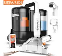 Nettoyeur détacheur portable - 500W/15 Kpa/Tuyau 1,3M - Cordon d'alimentation 3M - Réservoir 0,8L/1,5L - Aspirateur nettoyeur à eau