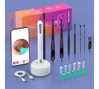Nettoyeur D'oreille Avec Ensemble De Caméras Hd,Kanoscope,Endoscope De Charge Usb C,Outil De Suppression D'avertissement,Earpick,Ensemble De Livres D'oreille,Nk3 Pro - Type Set1-White Set