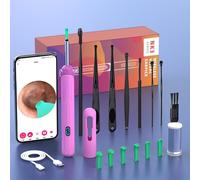 Nettoyeur D'oreille Avec Ensemble De Caméras Hd,Kanoscope,Endoscope De Charge Usb C,Outil De Suppression D'avertissement,Earpick,Ensemble De Livres D'oreille,Nk3 Pro - Type Set2-Pink