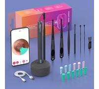 Nettoyeur D'oreille Avec Ensemble De Caméras Hd,Kanoscope,Endoscope De Charge Usb C,Outil De Suppression D'avertissement,Earpick,Ensemble De Livres D'oreille,Nk3 Pro - Type Set1-Black Set