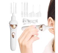 Nettoyeur d'oreille électrique, Nettoyer de cire d'oreille électrique,Retrait de la caisse d'oreille du nettoyage d'oreille rechargeable - Outil de nettoyage efficace sûr pour les adolescents adolesce