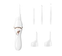 Nettoyeur D'Oreille éLectrique, Puissant Aspirateur D'oreille électrique Plus sûr et Indolore Avec Lumière Et 5 têtes de Rechange Trois Mois avec Une Seule Charge Pour Bebe, Adulte