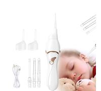 Nettoyeur D'Oreille éLectrique, Puissant Aspirateur D'oreille électrique Plus sûr et Indolore Avec Lumière Et 5 têtes de Rechange Trois Mois avec Une Seule Charge Pour Bebe, Adulte