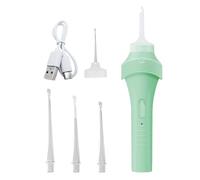 Nettoyeur D'oreille Élimination Cérumen, Kit Électrique Réutilisable de Nettoyage d'Oreille avec Éclairage LED, Outil de Soins Personnels pour Oreilles Irritées, Sensation d'Obstruction et Voyage