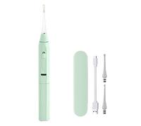 Nettoyeur D'oreilles de 16 Cm, avec Deux Têtes de Cure-oreilles de dureté Différente, avec écopes de Rechange et Câble USB, Lumière LED (vert)