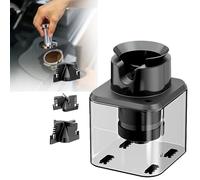 Nettoyeur éLectrique Automatique De Marc De Café Pour La PoignéE De La Machine à Expresso, Nettoyeur Automatique De Porte-Filtre à Café, Avec Seau En Acrylique Visualisé, Avec 3 Types De TêTes