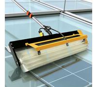 Nettoyeur électrique de panneaux solaires - Brosse motorisée de 150 W avec tête rotative à 380 tr/min, nettoyage humide et sec pour fenêtres et camping-cars sans traces