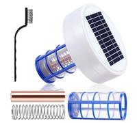 Nettoyeur flottant automatique de piscine avec lumière LED, purificateur d'eau ionique de cuivre pour spas et piscines, réduit l'utilisation de chlore