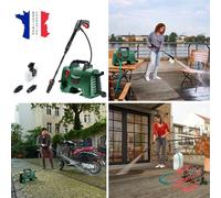 Nettoyeur Haute Pression 1300W 110 Bars Terrasses Allées Bassins Matériels Ect