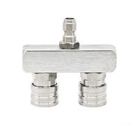 Nettoyeur haute pression 2 en 1 à double buse 0,6 cm à connexion rapide | Design 2 en 1, double sortie de pulvérisation, nettoyage plus rapide, ajustement QC de 0,6 cm, alliage d'aluminium