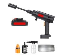 Nettoyeur Haute Pression 21V, Batterie Au Lithium Rechargeable, Pistolet À Eau, Générateur De Mousse, Nettoyeur De Pulvérisation, Buse 0-45 ° Puissant Facile(80Wh)