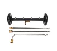 Nettoyeur Haute Pression 4000 PSI Acier Inoxydable 2 en 1 Buse Rotative Balai pour Terrasse Allée Voiture Jardin