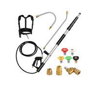 Giantex Nettoyeur Haute Pression 550 CM Rallonge Télescopique Noir