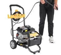 Nettoyeur Haute Pression 7.5PS, 3400 TR/Min, Nettoyeur De Surfaces à Essence, Fraiseuse à Saleté, pour Nettoyer Allées, Trottoirs, Terrasses, Voitures, Sols, d'autres Zones Autour des Maisons