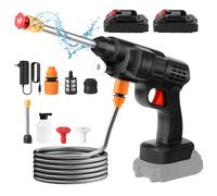 Nettoyeur haute pression à batterie avec 2 batteries Makita 21 V, Laveuse à Pression sans Fil 20Bar, pour le nettoyage et