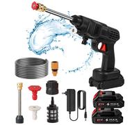 Nettoyeur haute pression à batterie, nettoyeur haute pression pour batterie Makita 18 V, 30 bars max, 2 Batterie 6000mah