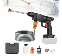 Nettoyeur Haute Pression à Batterie, Nettoyeur Haute Pression sans Fil Compatible avec Makita 18 V Batterie, Pistolet de Nettoyage Haute Pression Portable, 35 Bar, 5m Tuyau, Pulvérisateur de Mousse