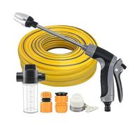 Nettoyeur haute pression à batterie - Tuyau de 15 m - de lavage de voiture portable à main - Bâton de lavage de voiture portable, jardin, cour, terrasse, , pont, lavage et nettoyage des