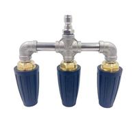 Nettoyeur haute pression à buse turbo - Triple pointe turbo, tête de lavage haute pression 4000 PSI, outil de pulvérisation réglable, accessoire de nettoyage robuste | Mur Fenêtre Brique Béton Allée J