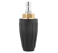 Nettoyeur haute pression à connecteur rapide de 1/4 pouces, buse turbo rotative 3600PSI, outil de nettoyage durable en céramique et en laiton robuste pour allée, patio, trottoir (045 Trou)